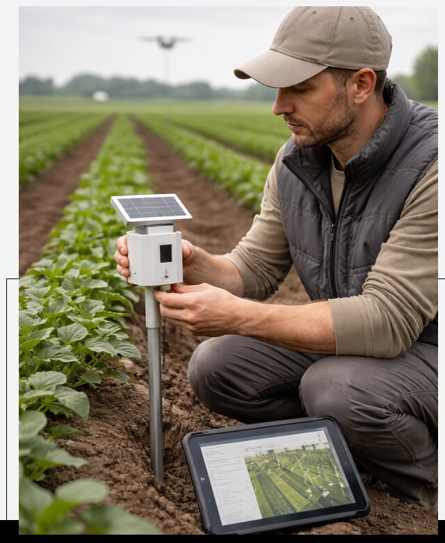 IoT мониторинг сельскохозяйственных полей и контроля в Ханты-Мансийске